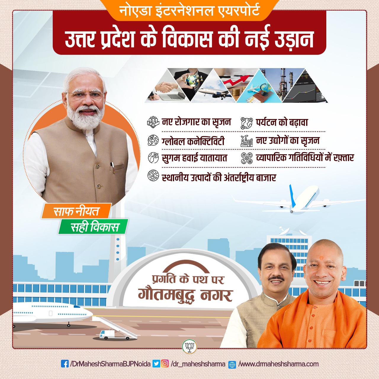 नोएडा इंटरनेशनल एयरपोर्ट उत्तर प्रदेश के विकास की नई उड़ान