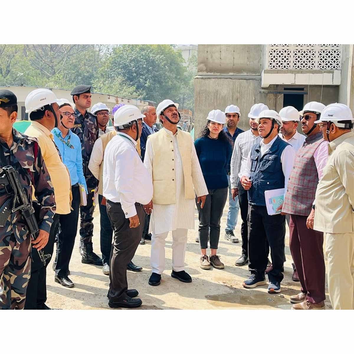 नई दिल्ली में नवनिर्मित सांसद आवासों का निरीक्षण नई दिल्ली में नवनिर्मित सांसद आवासों का निरीक्षण