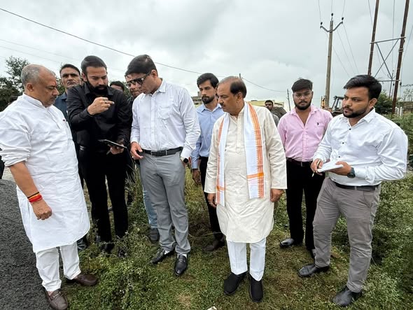 प्रधानमंत्री श्री नरेंद्र मोदी जी की आगामी रैली की तैयारियों का अवलोकन