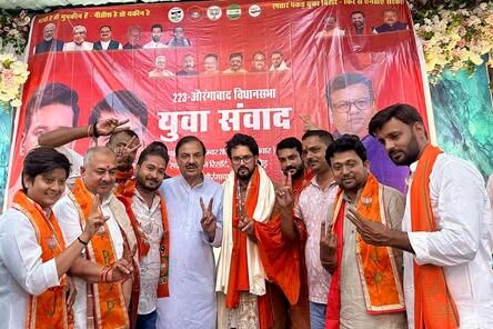 औरंगाबाद विधानसभा में पूर्व केंद्रीय मंत्री श्री अनुराग सिंह ठाकुर जी के साथ