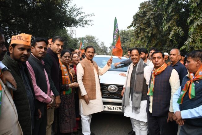 एनडीए की ऐतिहासिक विजय पर विजय रैली एनडीए की ऐतिहासिक विजय पर विजय रैली