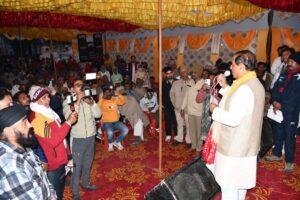 खुर्जा विधानसभा में विकसित भारत जी राम जी जन जागरण अभियान के तहत ग्राम चौपाल संवाद