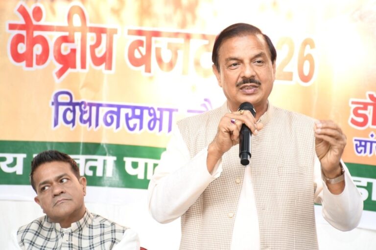 नोएडा सेक्टर-52 में केंद्रीय बजट 2026 चौपाल कार्यक्रम