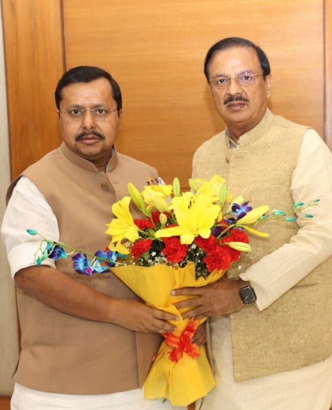 नई दिल्ली में नितिन नवीन जी से मुलाकात करते हुए