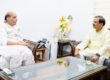 नई दिल्ली में रक्षामंत्री राजनाथ सिंह जी से भेंट करते हुए