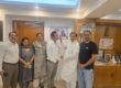 नोएडा कैंप कार्यालय में सेक्टर-41 आरडब्ल्यूए अध्यक्ष शिवम पाठक और उनकी टीम को बधाई देते हुए दृश्य